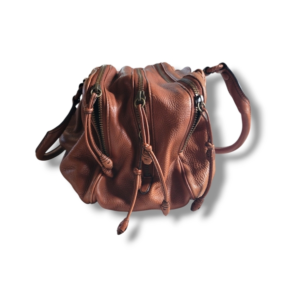 Cole Haan | Large Capacity Warm Brown Leather Slouchy Satchel (OS) - Picture 5 of 16